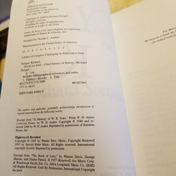 You're too kind - a brief history of flattery paperback book - Picture 7 of 7